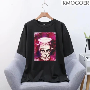 2020 Letné Tričko LIL PEEP RAPPER Kawaii kórejský Štýl Ženy Grunge Estetické Oblečenie Grafické T-shirt Ženy Harajuku