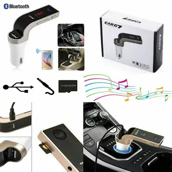 Bezdrôtový Bluetooth 4.0 Auto MP3 Prehrávač, FM Rádio Vysielač LCD USB Nabíjací AUTO G7