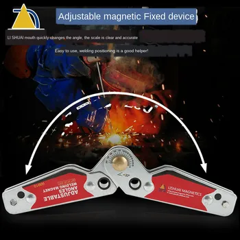 Nastaviteľné Magnety Zváranie Locator Magnetický Držiak Zváracie Zariadenie Roh Spojka