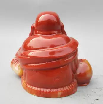 Čínsky Shoushan kameň maitreya šťastný sochu budhu