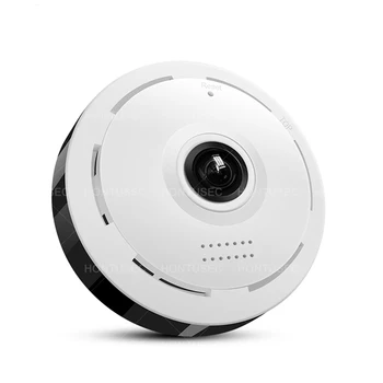 Panoramatické 1080P WiFi Kamera širokouhlý Fisheye 360 Stupeň Zabezpečenia Bezdrôtovej Kamery Vnútorné obojsmerné Audio, Diaľkové Domov Dohľad