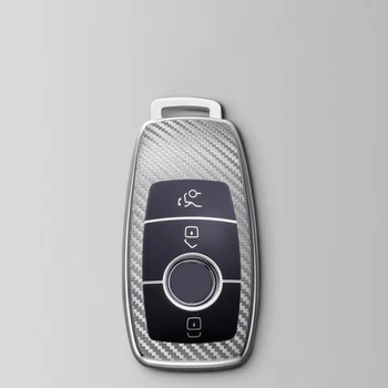 Nové TPU Uhlíkových Vlákien Vzoru Kľúča Vozidla Kryt puzdro Pre Mercedes Benz E Trieda W213 E200 E220 E260 E300 E320 Maybach S320 S450 S350