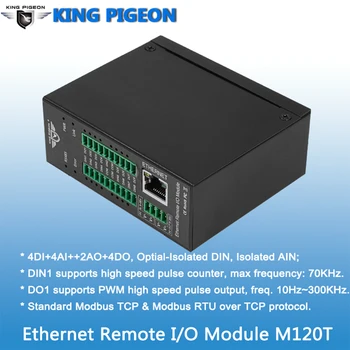 Modbus TCP pre Modbus RTU Diaľkové IO Modul pre zber Dát izolované navrhnutý s Digitálny výstup M120T