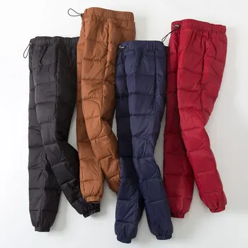 2020 Zime dole nohavice ženy bežné outwear elastický pás pracovné oblečenie dámske módne snehu plus veľkosť zahustiť ženské nohavice C471