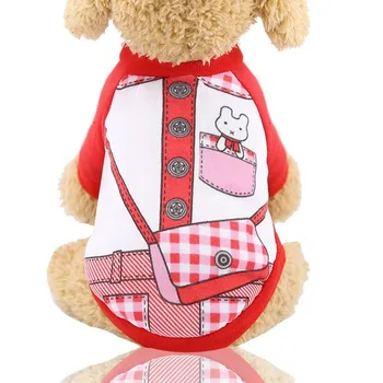 Karikatúra, Psie Oblečenie Dve-legged Roztomilé Psov Hoodies Messenger Taška Teplé Malá Teddy Šteňa Jeseň Zima Tlač Dievča Ropa Para Perro
