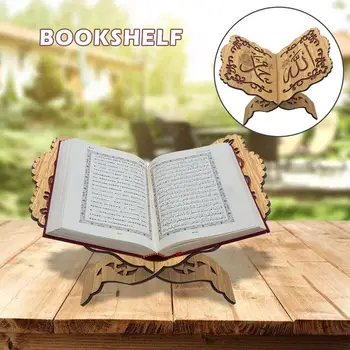Jedinečný Islam Eid Ramadánu Mubarak Duté Dovolenku Dekorácie, Drevené Čítanie Biblie, Knihy Polica Stôl Dekorácie