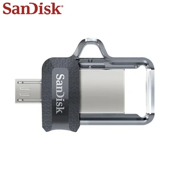 SanDisk Ultra Dual kl ' úč DD3 OTG Micro USB 3.0 Flash Stick 16GB 32GB 64GB 128 gb kapacitou 256 GB Memory Stick U Diskov Pre Android PC