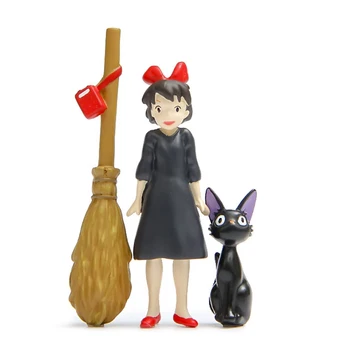 SJFC H-Q 3ks/veľa Štúdio Ghibli Hayao Miyazaki Kiki je dodacej Služby, Kiki & JiJi Cat & Magic Metlu Akcie Obrázok Hračky