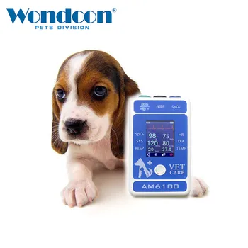 Wondcon Veterinárnej Pacienta Sledovať Digitálne NIBP SpO2 PR EKG Monitor S Bluetooth, pes, pet domáce Prenosné zvierat pluse oximeter
