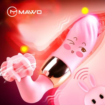 MAWO 7 Režimov Bezdrôtové Diaľkové Vibrátor pre Ženy Vibrátor G-Spot Stimulátor Klitorisu Pošvy Rotujúce Jazyk Vibrátor Dospelých, Sexuálne Hračky