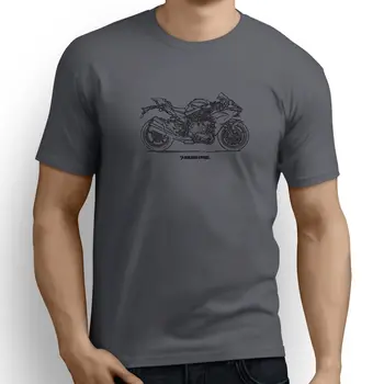 Muži 2019 Leto Tees Tričko Vrchné Tričká (T-Shirt Japonskej Motorke Fanúšikov Ninja H2 2017 Inšpiroval Motocykel bežné Mužov Tees