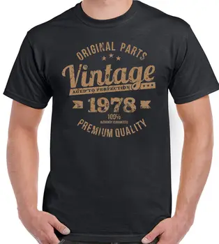 Topy Letnej Pohode Funny T-Shirt Vintage Pôvodné Partes 1978 Hombre 40 Cumpleanos Camiseta Graciosa 40 Anos Lete