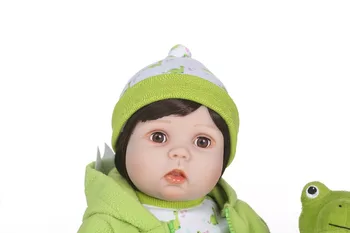 NPK 55 cm silikónový reborn bábiky baby Blikať bábika Playmate Pre Dievčatá boneca reborn hračky pre dievčatá Bebes Reborn