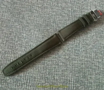 22 mm Vysoko kvalitný Nylon zelené hodinky remienok s 316L Nehrdzavejúcej steelbutterfly pracky 016A