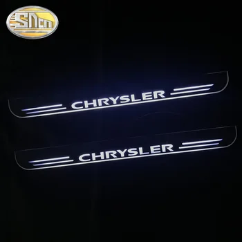 LED Dvere, Parapetné Šúchať Doska Pedál Pre Chrysler 300 300C SRT8 SRT-8 Ypsilo Dynamické Vitajte Dvere, Svetlá, Auto Nálepky Výbava Auta Styling