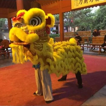 Čínsky Lion Tanečných Kostýmov, Canton Južnej Lev Tanečné predstavenie Oslavu Jarný Festival Double Farba dospelých lev tanečné Oblečenie