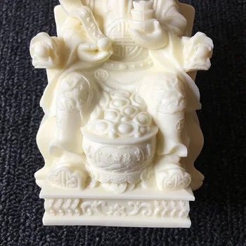 Čínsky Boh Bohatstva Socha Ručne vyrezávané sochy Budhu Moderného umenia, socha High-end domáce dekorácie Najlepší darček figúrky