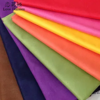 Solid farba ružová, zelená, hnedá, námornícka modrá oranžová, bavlna twill handričkou DIY pre posteľná bielizeň oblečenie handwork patchwork tkanín tkaniva