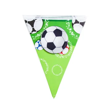 Športy, Futbal Tému Party Dodávky Miestnosti Dekorácie Krytý Bunting Deťom Narodeninovú oslavu Bannery Papier