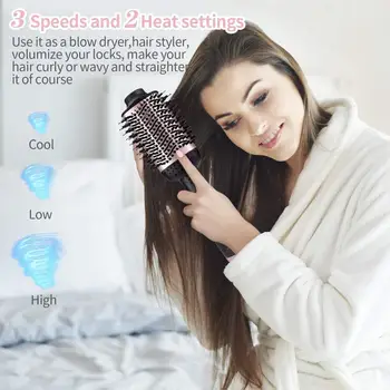 Nový Krok Teplovzdušné Kefy & Volumizer Horúci Vzduch Špirála Navi Negatívne Ióny Rovné Vlasy, Elektrické Vlasov Salon Hair Straightener