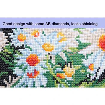 Diamond Maľovanie Ruže Kvet 5D Výšivky DIY Plné Kolo Niektoré AB Vŕtať Mozaiky Kvalitné Drahokamu Auta Darček Domáce Dekorácie