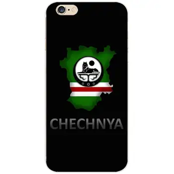 Som Z Čečenskej Vlk Národnej Vlajky Antický Motív TPU Telefón púzdra Pre iPhone 6 7 8 S XR X Plus 11 Pro Max