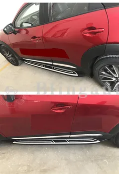 2 ks vľavo, vpravo Hliníkové bočné krok vhodné pre Mazda CX CX3-3 2016 2017 2018 2019 2020 bežecká rada Nerf bar pedál protector