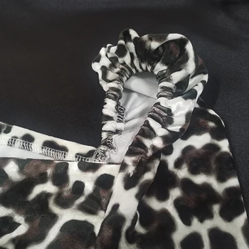 Ženy Leopard Tlačené Šaty Velvet Dlhé Rukávy Bodycon Sexy Štrbinou Tlačidlo Hore Jeseň Ženská Móda Jeseň Afriky Femme Vestidos XL