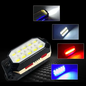KLAS prenosné práce, baterku, USB nabíjateľné LED silné svetlo nepremokavé nastaviteľné magnet dizajn baterka Power meter