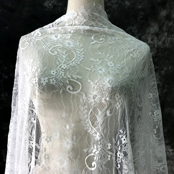 Rias Čipky Textílie 3 Metre Vysoko Kvalitné Ručné DIY Off White Rias Čipky Orezávanie