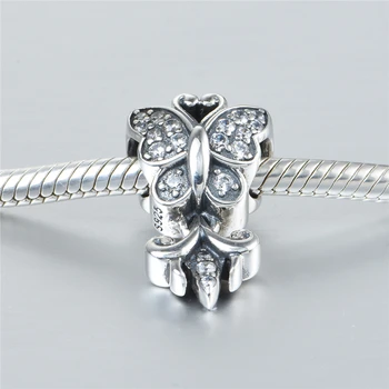 Romantický Vintage 925 Sterling Silver Prívesok Motýľ Náhrdelník&Náramok Strieborný Motýľ Kúzlo golier Gw Šperky S413H30