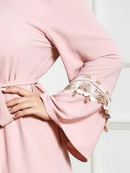 Kaftan Dubaj Moslimských Abaya Turecko Hidžáb Oblečenie Islam Maxi Šaty, Oblečenie Abayas Pre Ženy Župan De Longue Moda Musulmana Vestidos