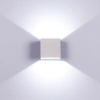 Kocka nástenné svietidlo COB LED Vnútorné Osvetlenie Vaňa Nástenné Svietidlo Moderného Domova Svetelné Dekorácie Sconce Hliníka Pre Predné Zrkadlo Koridor