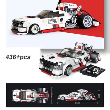 2020 Výbušné Zmeniť Série Športové Auto White Lightning stavebným DIY Tehly Konštrukcia Hračky Pre Deti Vianočné Darčeky