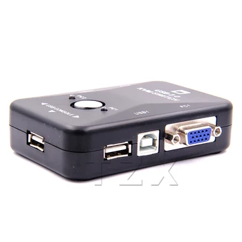Najnovšie USB KVM Prepínač Prepínač 2 Port VGA, SVGA rozvodnej skrinky USB 2.0 Myši, Klávesnice 1920*1440 Prepínač