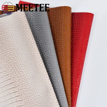 Meetee 45X140cm 1.1 mm Hrubé Kožené Tkanina PVC Syntetických Kožené pre Batožinu Peňaženky Pásu Materiálu Faux Kožené Textílie Dekorácie