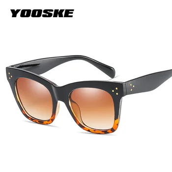YOOSKE Retro slnečné Okuliare Ženy Muži Ročník Značky Dizajnér Nadmerné Slnečné Okuliare Big Rám Dámy Odtiene UV400 Okuliare