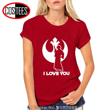 Tatooine, Viem, že ťa Milujem Jeho & Jej tričká Jedi Priateľ T-shirts Valentine Páry tričko Han Topy Princezná Leia Tees tričko