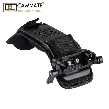 CAMVATE Kamera Univerzálna Pena Ramenný Pásik S 15 mm Dual Rod Svorky Pre DSLR Fotoaparát 15 mm Railblock Ramenný Plošinu Systém Podpory