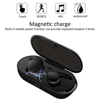 Športové Nepremokavé TWS4 Bezdrôtová 5.0 In-Ear Slúchadlá Slúchadlá S Nabíjanie Box Slúchadiel Pre Iphone Samsung Huawei