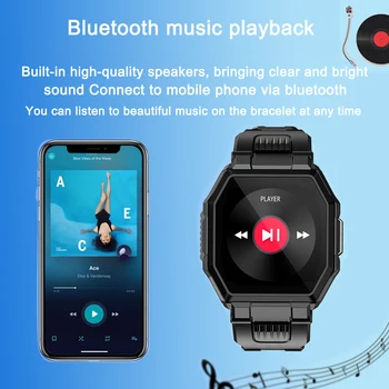 Nový S-9 Bluetooth Hovor Smart Hodinky Mužov Plne Dotykový Športové Fitness Tracker Smartwatch Krvného Tlaku, Tepovej Frekvencie Pre Ovládanie Hudby
