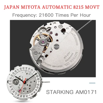 STARKING Mechanické Hodinky Mužov Miyota Movt Nerezové Náramkové hodinky Sapphire Automatickom vietor Mužov Sledovať Relogio 3ATM AM0171