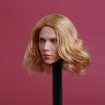 1:6 Rozsahu Čierna Vdova Scarlett Johansson Hlavu Sculpt Zlaté Vlasy Lady Hlava Samice Model Pre 12 Palcový Akcie Obrázok