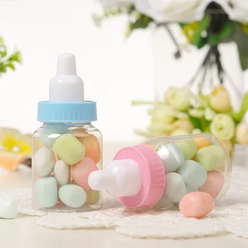 12PCS Baby Bottle Candy Box Strana navrhne Detská Fľaša na Kŕmenie Svadobné Zdvorilosti Darčeky Box Baby Sprcha Dragee Krst Dekorácie