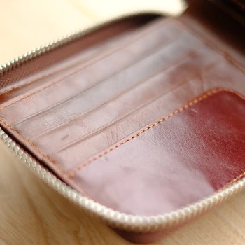 Peňaženka skratka pre mužov, ženy vysokej kvalite Ročníka vstupenky kožené spojka taška kožené peňaženky karty taška kabelka ručné