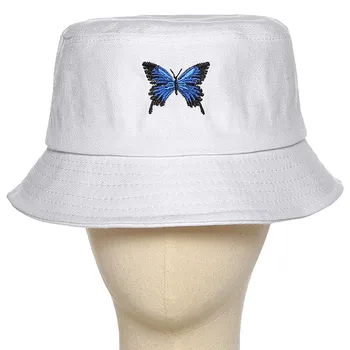 Unisex Vedierko Hat Troch-dimenzionální Motýľ, Výšivky, Tkaniny Nálepky Rodič-dieťa Rybára Klobúk Detské Čiapky Muži Ženy #YJ