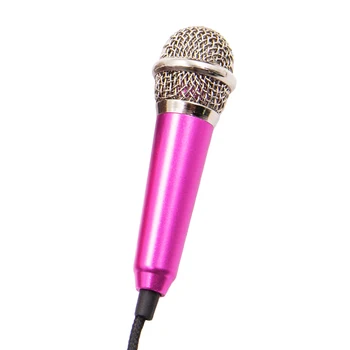 Prenosné 3.5 Stereo Mikrofón KTV Karaoke Mini Mikrofón pre Smartphone, Notebook Ploche Prenosné Audio Mikrofón Káblové