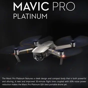 Na Sklade DJI Mavic Pro Platinum Drone 1080 P Fotoaparát 4K Video RC Vrtuľník FPV Quadcopter (Na 99,99% Nových) s Zapečatenej Krabice