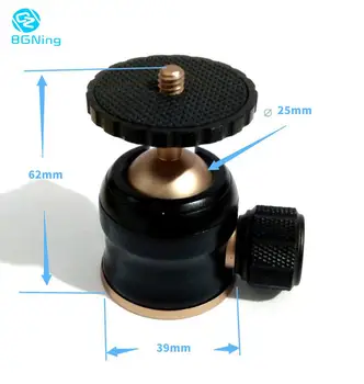 BGNing 25 mm Mini Statív Loptu Hlavou 360-Stupňový Otočný Ballheads Video Stojan pre SLR ZRKADLOVKY Panoramatickej Kamery Príslušenstvo Podporu 3kg