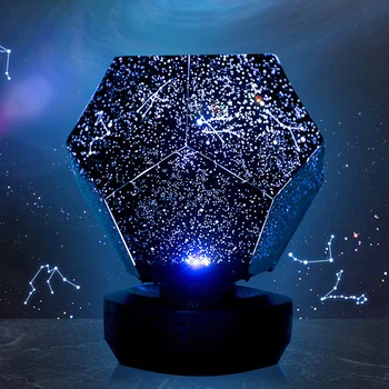 Romantický LED, Hviezdna Noc Svetla 3D Star Projektor nočnej Lampy pre deti Spálňa Premietacie Domov Planetárium
